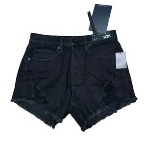 NWT KENDALL & KYLIE Black "The Icon Short" Denim Shorts Size 3